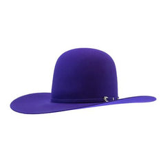 Rodeo King Open Crown Purple 7x Felt Hat