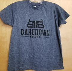 BareDown Brand T-Shirt Children's Grey