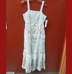 Tribal Pink & White Flowy Dress 1824O-3947-0001