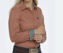 Cinch Button Up Shirt L/S Women's MSW9164187