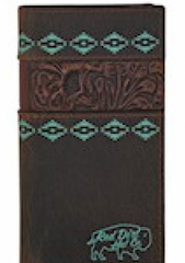 Red Dirt Youth wallet slight accent of turquoise