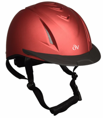 Ovation Riding Helmet -Metallic Red