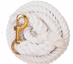 Weaver Leather 10' Cotton Lead White W/ Brass Plated Snap