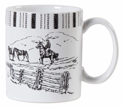 HiEnd Accents Ranch Life  Horse Set Of 4 Mugs