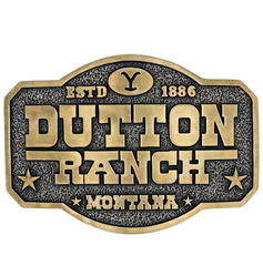 Montana The Dutton Ranch Attitude Belt Buckle A910YEL