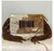 American Darling Gold and Cowhide Fringe Purse ADBG360ACGO