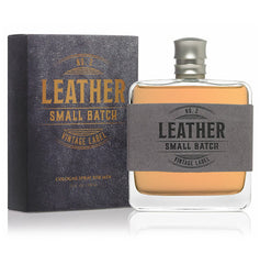 Leather Small Batch Vintage Label Cologne Men's 3.4 Fl Oz