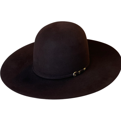 Rodeo King Open Crown Black Cherry 10x Felt Hat
