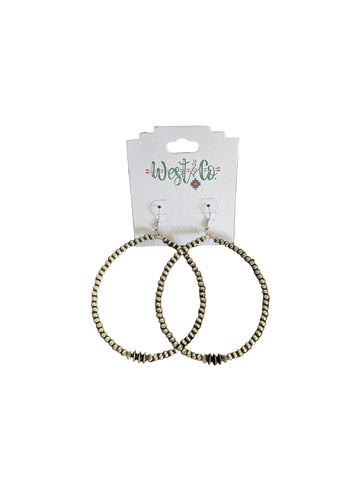 West & Co. Beaded Large Earrings