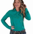 Cowgirl Tuff Pullover Button-Up Jade Women's 100587