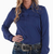 Copy of Cowgirl Tuff Breathe Instant Cooling UPF pullover button up- Indigo