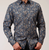 Men's Roper L/S Blue snap pattern paisley shirt