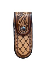M & F Tooled Knife Sheath D840332