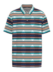 Hooey Striped w/Aztec Polo Shirt Men’s