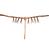 Cowboy Tack Breast Collar 1 1/4" Golden Buckstitch Roughout