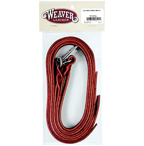 Weaver Leather Clip & Dee W/saddle Strings Burgundy