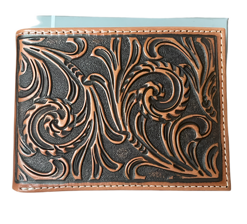 Nocona Tooled Leather Bi-Fold  Wallet Men’s N500047308