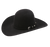 American Hat Black 10x Open Crown