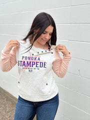 Ponoka Stampede Pullover Sweater Pink