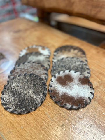 Cowhide Coasters