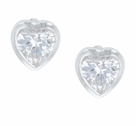Montana Silver Earrings Tiny Heart Crystal ER4476