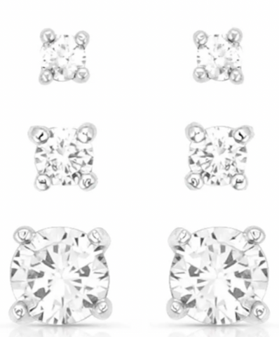 Montana Silversmiths Earrings Shine Bright Triple CZ ER5646