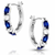 Montana Silver Earrings Endless MT Blue Hoop CZ ER5641