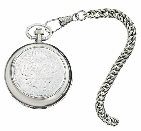 Montana Silver Pocket Watch Fully Engraved WATCHP10