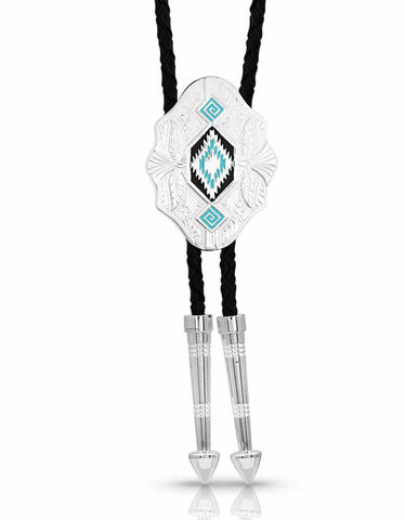 Montana Silversmiths Southwest Aztec Bolo Tie  BT190TQ