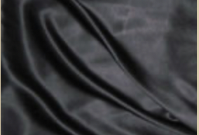 Brown Creek Solid Black Silk Wild Rag 44"