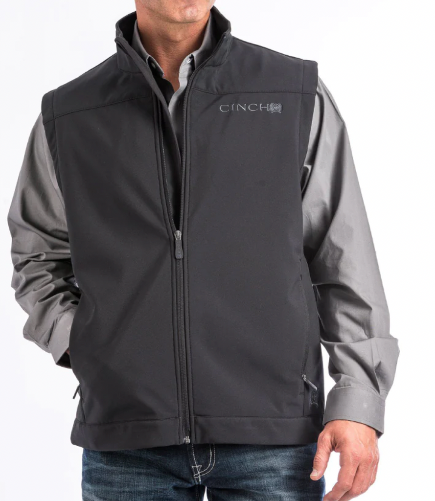 Cinch Softshell Vest Men s MWV1012010 Jones Boys Saddlery Western Wear