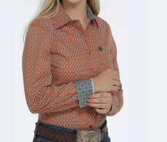 Cinch Button Up L/S Shirt Women's MSW9164187