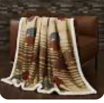 Home on the Range Campfire Sherpa Throw