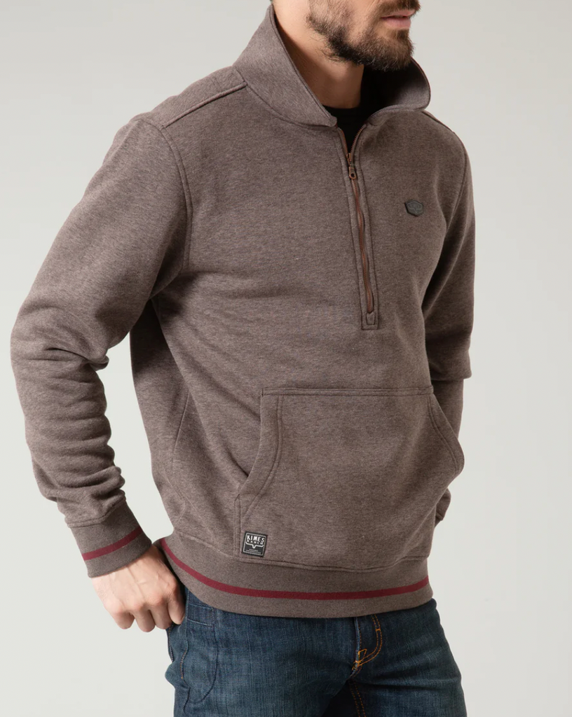 Mens Kimes Boxer QZ Sweatshirt Charcoal | Jones Boys Saddlery