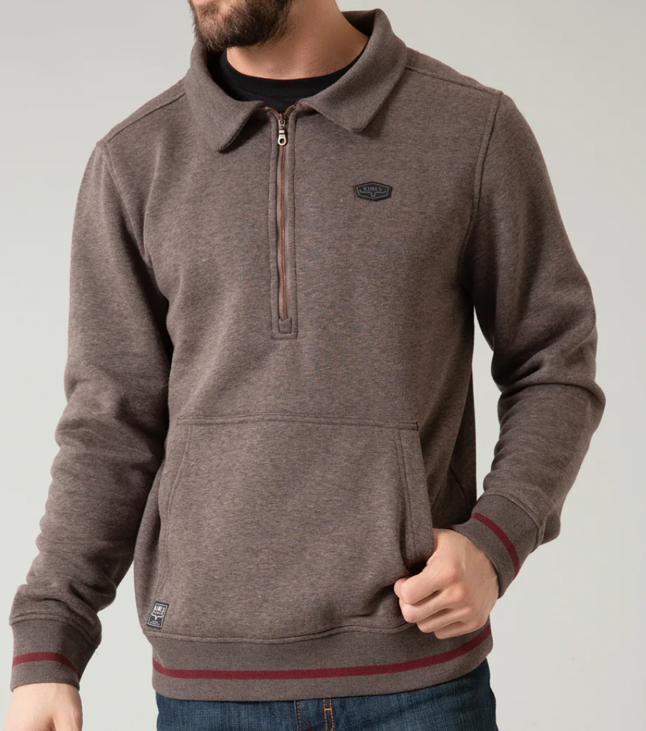 Mens Kimes Boxer QZ Sweatshirt Charcoal | Jones Boys Saddlery