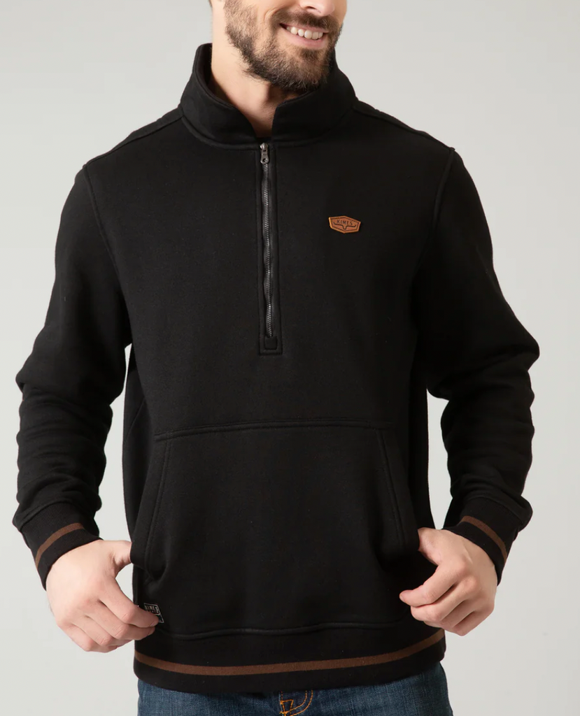 Mens Kimes Boxer QZ Sweatshirt Charcoal | Jones Boys Saddlery