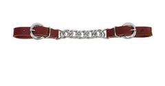 Weaver Single Chain Curb Strap 4 1/2 Burgundy 30-1346