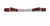 Weaver Single Chain Curb Strap 4 1/2 Burgundy 30-1366