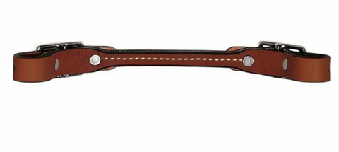 Weaver Rounded Leather Curb  Burgundy 30-1310-BR