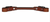 Weaver Rounded Leather Curb  Burgundy 30-1310-BR