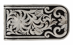 Montana Silversmiths LeatherCut Bitterroot Money Clip MCL27