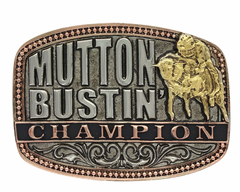 Montana Attitude Baby Buckle "Mutton Bustin Champ" Belt Buckle A516T