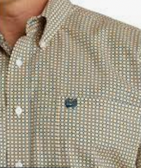 Cinch Men's L/S print button shirt MTW1105660