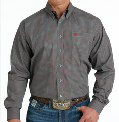 Cinch Men's L/S print button shirt MTW1105650