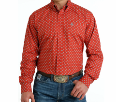 Cinch Men's L/S print button shirt MTW1105651