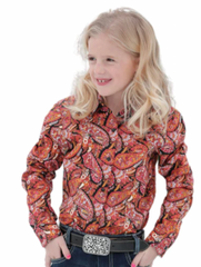 Girls Cinch L/S Print Shirt CTW3220037