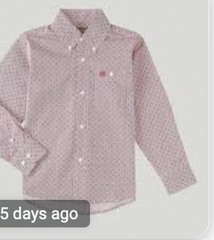 Wrangler L/S Shirt Button Boys 112331649
