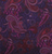 Brown Creek Deep Purple & Burgundy Paisley Silk Wild Rag 44"
