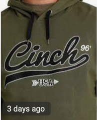 Cinch Logo Hoodie Olive MWK1206028
