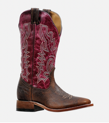 Boulet Boots Women’s 6251 Burgundy Shaft, Brown sole
